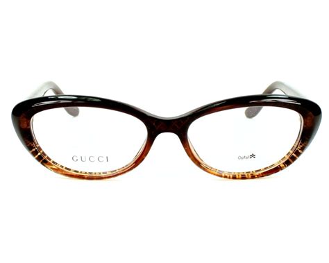 gucci gg 3566 w9b 140|Gucci Eyeglasses GG 3566 W9B Brown Diamond Gradient Cat .